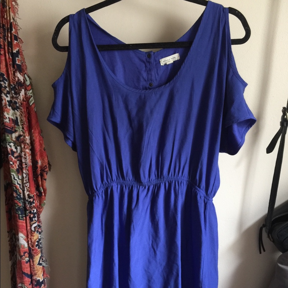 Silence and Noise Royal Blue Mini Dress